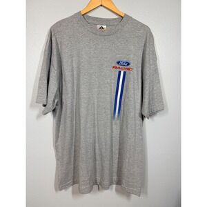 Ford Racing T-Shirt Mens 2XL Gray Power and Performance Graphic Tee vtg?